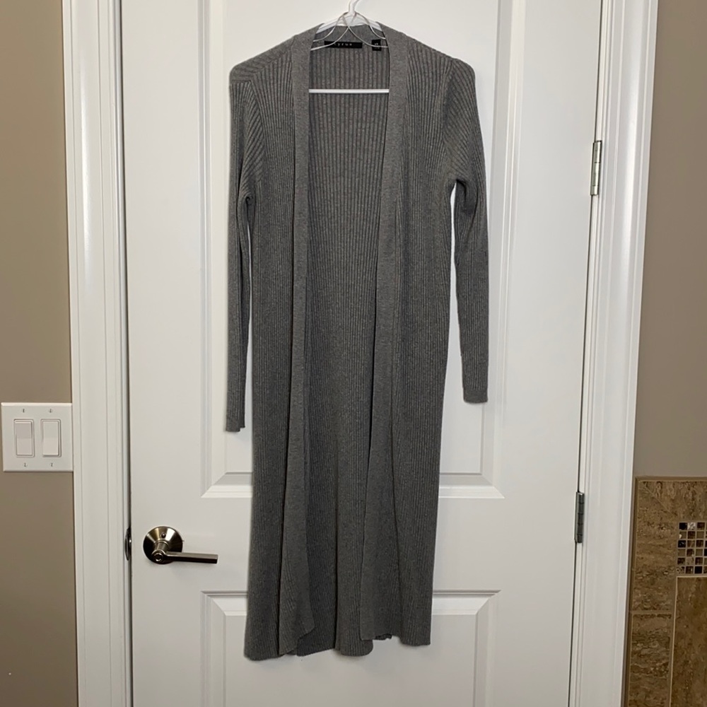 Gray long sweater